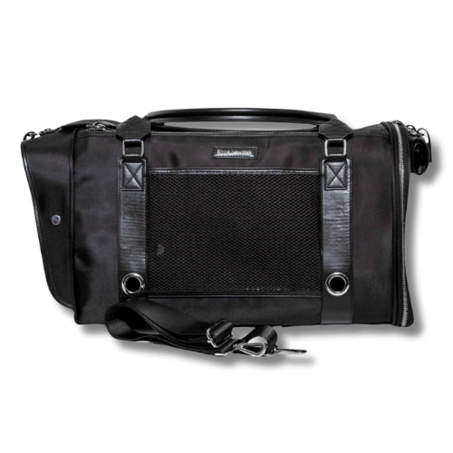 large pet carrier black for small and medium size dogs and cats